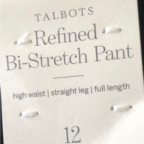 Talbots charcoal gray Refined Bi-Stretch Pant.  Size 12. - Picture 14 of 16